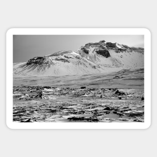 Snowy Mountain Landscape Sticker